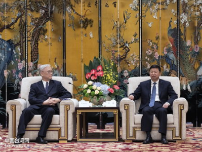 宋涛会见中国国民党副主席一行